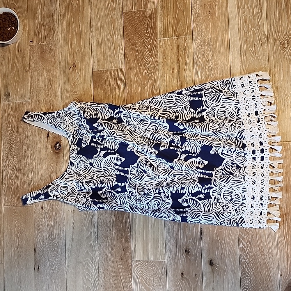 Lilly Pulitzer Thompson Herd You Zebra Dress Sz 8